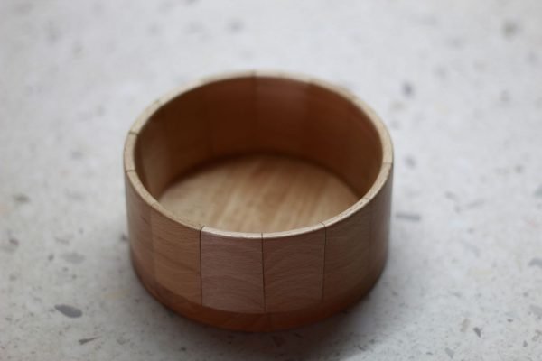 Turned from a single piece, no seams to lift