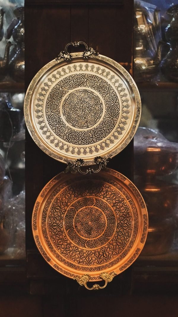 Cast in brass by the lost-wax method