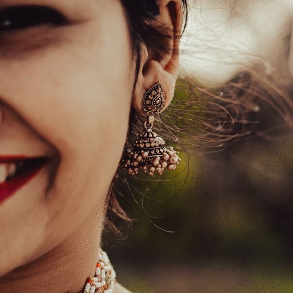 Worn with a handloom saree