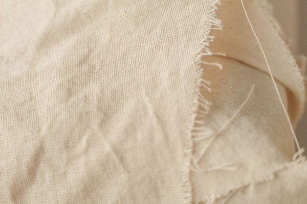 Hand-spun khadi with its raw selvedge